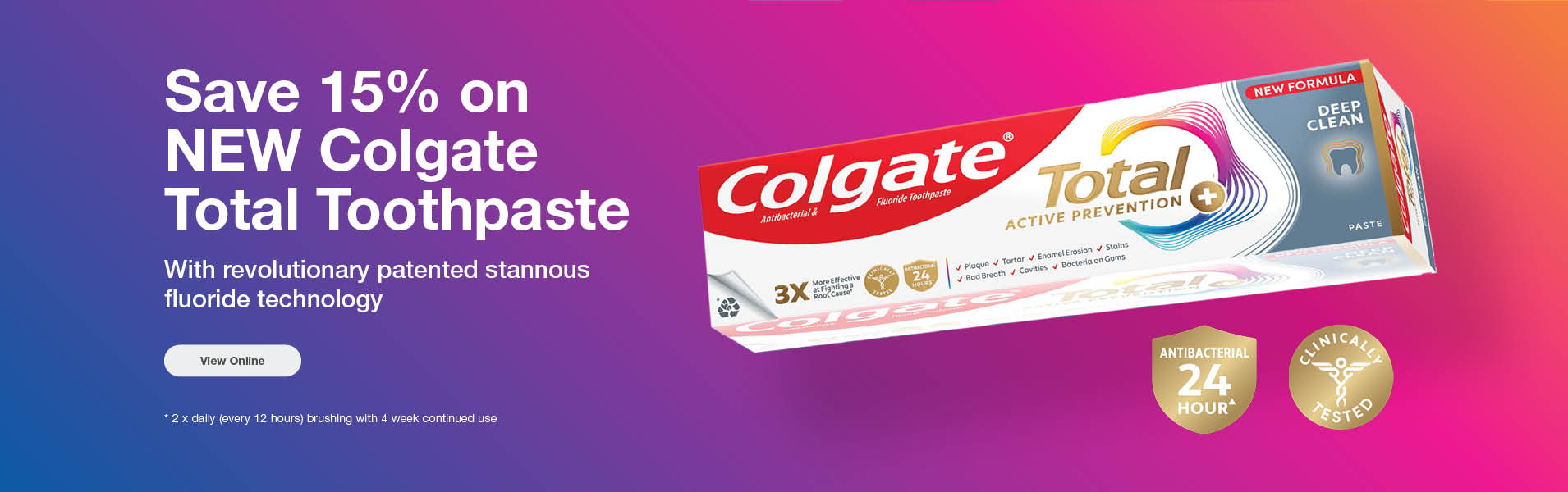 Colgate total toothpaste